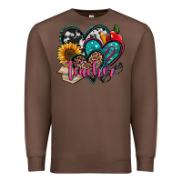 Chestnut teacher hearts Premium Sweatshirt - Jasminsmagicworld