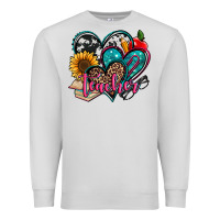 Dove Grey teacher hearts Premium Sweatshirt - Jasminsmagicworld