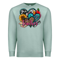 Seafoam teacher hearts Premium Sweatshirt - Jasminsmagicworld