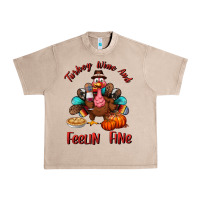 French Oak turkey wine and feelin fine Urban Heavy Tee - BundleAndBundleShop