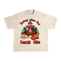 Sandshell turkey wine and feelin fine Urban Heavy Tee - BundleAndBundleShop