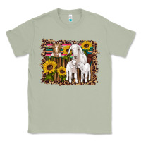 Matcha gats baby gots sunflowers wooden serape leopard Classic Tee - Artiststas