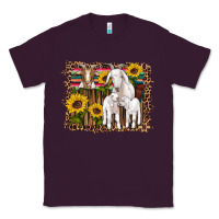 Plum gats baby gots sunflowers wooden serape leopard Classic Tee - Artiststas