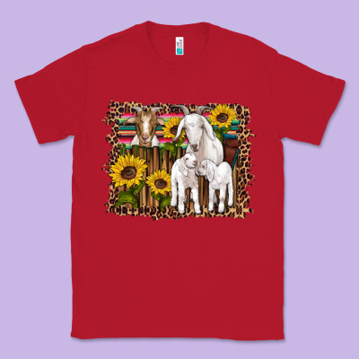 Gats Baby Gots Sunflowers Wooden Serape Leopard Classic Tee Designed By Artiststas