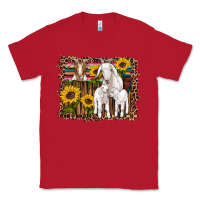 Red gats baby gots sunflowers wooden serape leopard Classic Tee - Artiststas