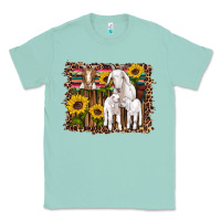 Seafoam gats baby gots sunflowers wooden serape leopard Classic Tee - Artiststas
