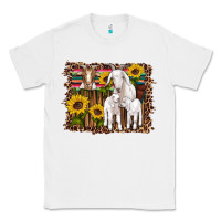White gats baby gots sunflowers wooden serape leopard Classic Tee - Artiststas