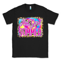 Black Hot Girl Summer Tie Dye Leopard Classic Tee - CowCowDesign