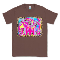 Chestnut Hot Girl Summer Tie Dye Leopard Classic Tee - CowCowDesign