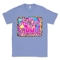 Colony Blue Hot Girl Summer Tie Dye Leopard Classic Tee - CowCowDesign