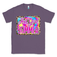 Lavender Hot Girl Summer Tie Dye Leopard Classic Tee - CowCowDesign