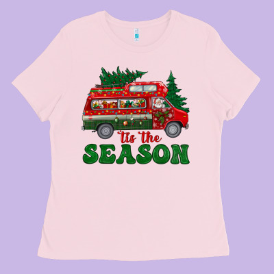 Christmas 'tis The Season Ladies Tee Designed By Bundleandbundleshop
