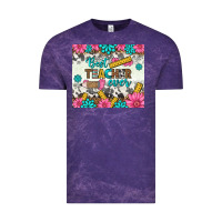 Cloud Purple best teacher ever tumbler Vintage Tee - BundleAndBundleShop