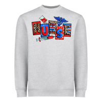 Heather Grey usa nurse Heavyweight Sweatshirt - RanaPortraitStore