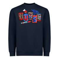 Navy usa nurse Heavyweight Sweatshirt - RanaPortraitStore