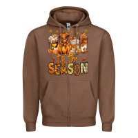 Chestnut Tis' the season Fall Heifer coffee cups Zipper Hoodie - RanaPortraitStore