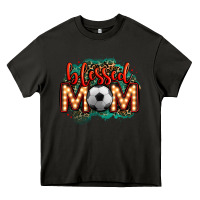 Asphalt blessed soccer mom lightbulb letters Heavy Core Tee - OliviaCreatesArt