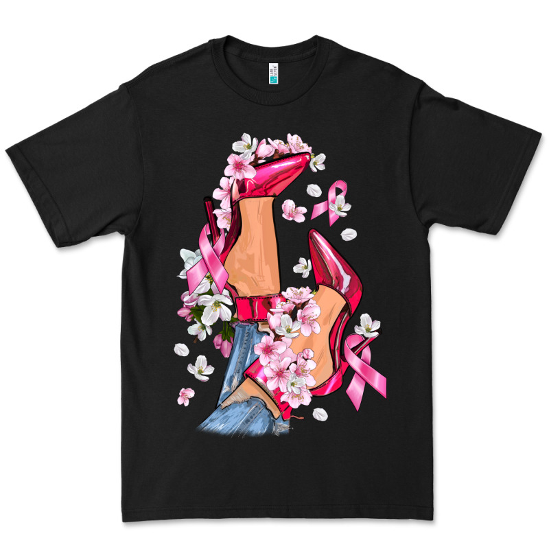 Cancer High Heels Breast Cancer Premium Tee by FaDigitalArtStudio | Teevron