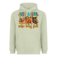 Matcha Just a girl who loves Fall Heavyweight Hoodie - RanaPortraitStore