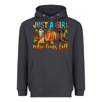 Smoke Just a girl who loves Fall Heavyweight Hoodie - RanaPortraitStore