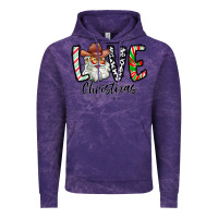 Cloud Purple Love Christmas Santa Vintage Hoodie - CowhideDigitalArt