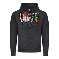 Vintage Black Love Christmas Santa Vintage Hoodie - CowhideDigitalArt