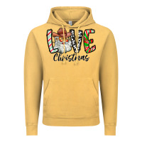 Vintage Mustard Love Christmas Santa Vintage Hoodie - CowhideDigitalArt