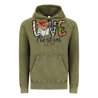 Vintage Olive Love Christmas Santa Vintage Hoodie - CowhideDigitalArt