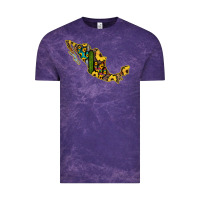 Cloud Purple Guerrero Mexico Serape Cactus Sunflower Map Vintage Tee - RanaPortraitStore