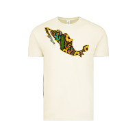 Guerrero Mexico Serape Cactus Sunflower Map Vintage Tee | Teevron