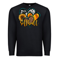 Black softball hearts Premium Sweatshirt - Jasminsmagicworld