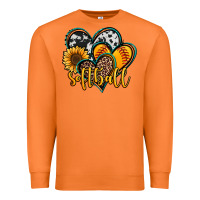 Carrot softball hearts Premium Sweatshirt - Jasminsmagicworld