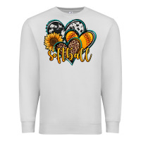 Dove Grey softball hearts Premium Sweatshirt - Jasminsmagicworld