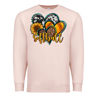 Pale Pink softball hearts Premium Sweatshirt - Jasminsmagicworld
