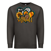 Smoke softball hearts Premium Sweatshirt - Jasminsmagicworld