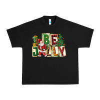 Black be jolly santa christmas Urban Heavy Tee - FaDigitalArtStudio