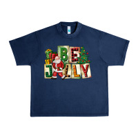 Navy be jolly santa christmas Urban Heavy Tee - FaDigitalArtStudio