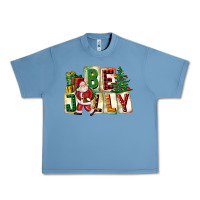 Pebble Blue be jolly santa christmas Urban Heavy Tee - FaDigitalArtStudio