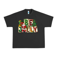 Pigment Black be jolly santa christmas Urban Heavy Tee - FaDigitalArtStudio