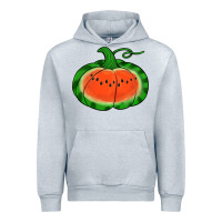 Heather Grey watermelon pumpkin Urban Hoodie - Jasminsmagicworld