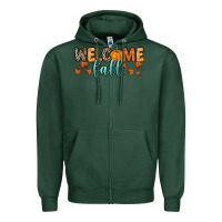 Sports Green Welcome Fall Zipper Hoodie - RanaPortraitStore
