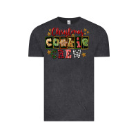 Vintage Black Christmas cookie crew Vintage Tee - FaDigitalArtStudio