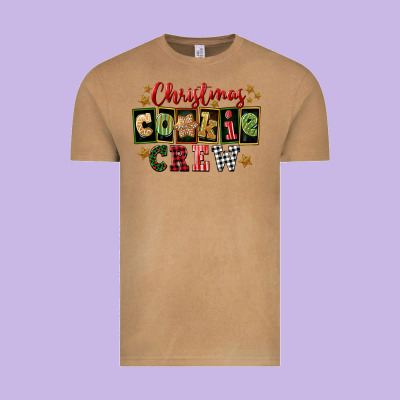 Christmas Cookie Crew Vintage Tee Designed By Fadigitalartstudio
