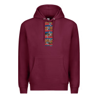 Burgundy usa flag and cross penwraps Premium Hoodie - Artiststas