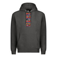 Charcoal Heather usa flag and cross penwraps Premium Hoodie - Artiststas