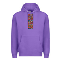 Purple usa flag and cross penwraps Premium Hoodie - Artiststas