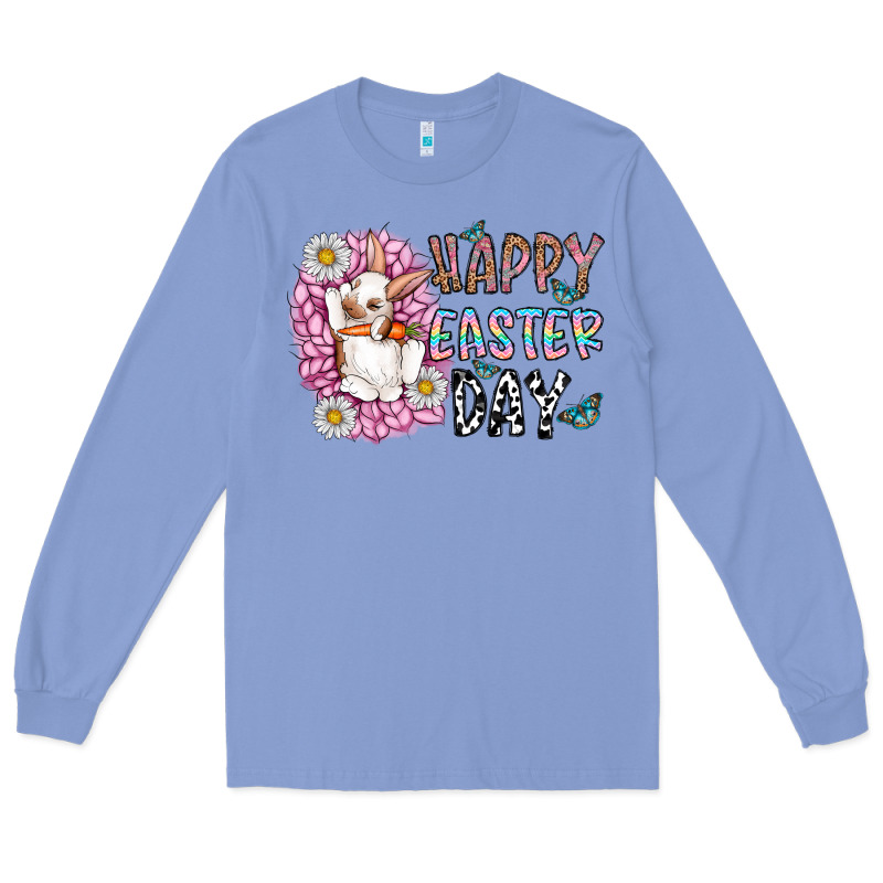 Happy Easter Day Long Sleeve Tee by CowhideDigitalArt | Teevron