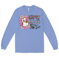 Colony Blue happy easter day Long Sleeve Tee - CowhideDigitalArt