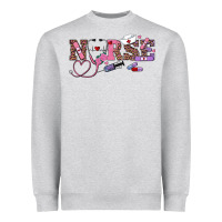 Heather Grey valentines day nurse Heavyweight Sweatshirt - RanaPortraitStore