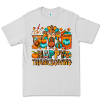 Dove Grey Happy Thanksgiving Coffee Cups Premium Tee - FaDigitalArtStudio